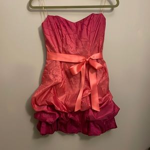 Strapless Ombré Bubble Dress